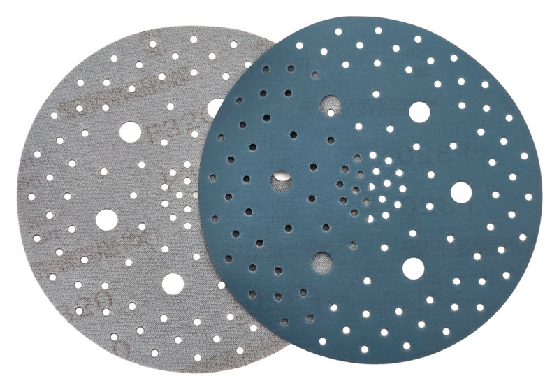 6" (152 mm) Dia. x 320 Grit A/O Hook Multi-Hole Vacuum Film-Backed DynaCut Disc