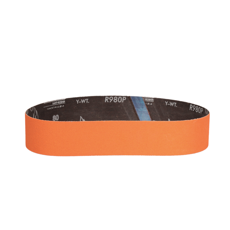 2" (51 mm) W x 30" (762 mm) L 80 Grit DynaCut Premium Ceramic Belt