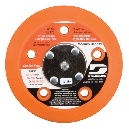5" (127 mm) Dia. Vacuum Disc Pad, Vinyl-Face