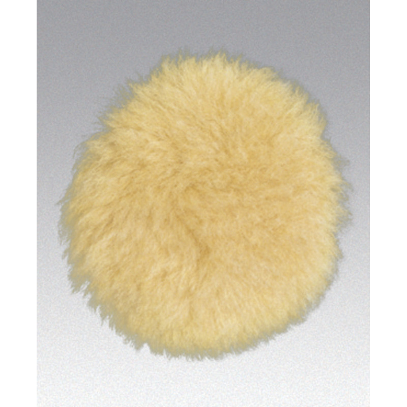 3-1/2" (89 mm) Dia. Polishing Pad, Natural Sheepskin Wool