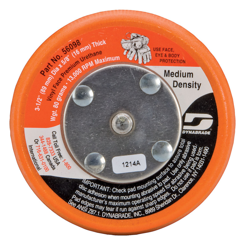 3-1/2" (89 mm) Dia. Non-Vacuum Disc Pad, Vinyl-Face