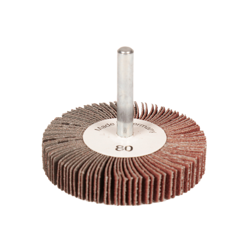 2-1/2" (64 mm) Dia. x 1/2" (13 mm) W x 1/4" (6 mm) CH 80 Grit A/O DynaCut Flap Wheel