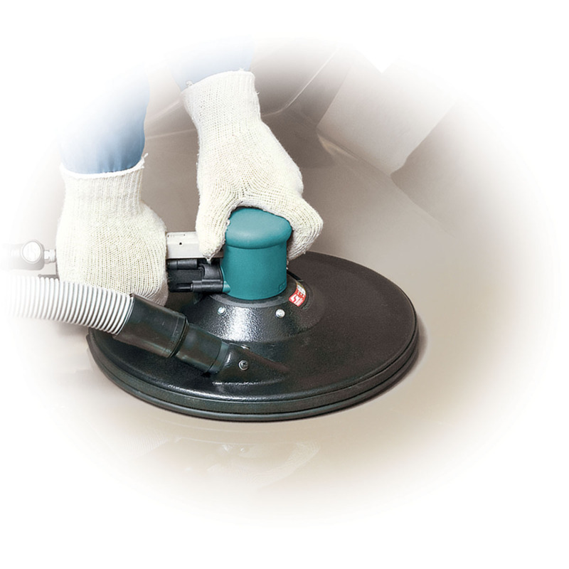 11" (279 mm) Dia. Two-Hand Gear-Driven Sander, Central Vacuum