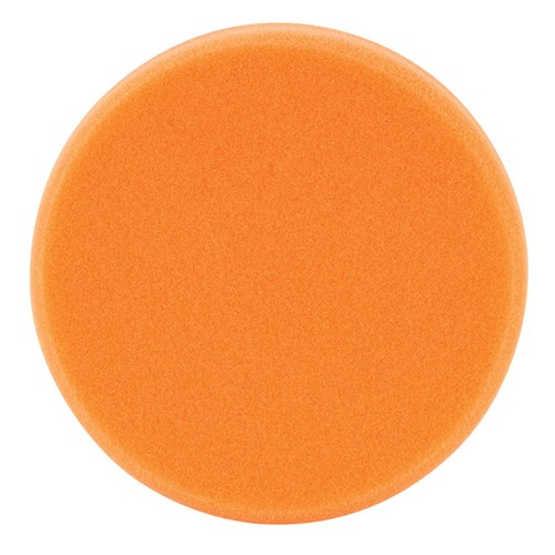 5-1/2" Dynacut Orange Foam Flat Face Polishing Pad, Hook and Loop