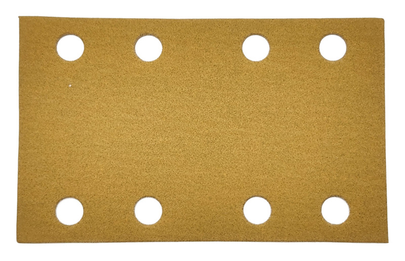 81 mm W x 133 mm L 220 Grit A/O Vacuum Hook-Face DynaCut Sheet