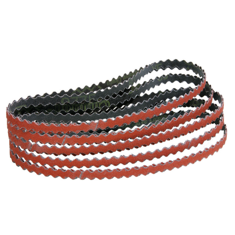 1/2" W x 18"  L 120 Grit Ceramic DynaCut Scalloped Edge Belt