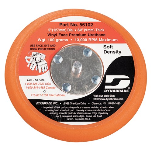 5" (127 mm) Dia. Non-Vacuum Disc Pad, Vinyl-Face