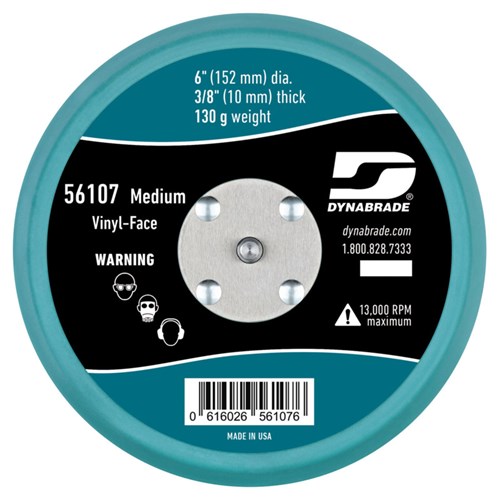 6" (152 mm) Dia. Non-Vacuum Disc Pad, Vinyl-Face