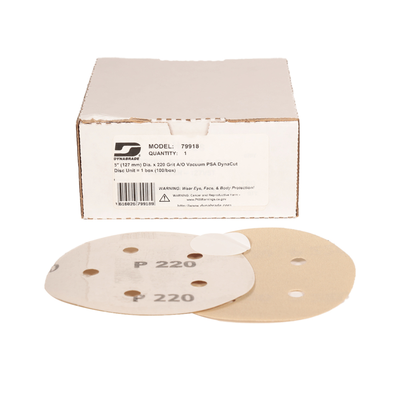 5" (127 mm) Dia. x 220 Grit A/O Vacuum PSA DynaCut Disc