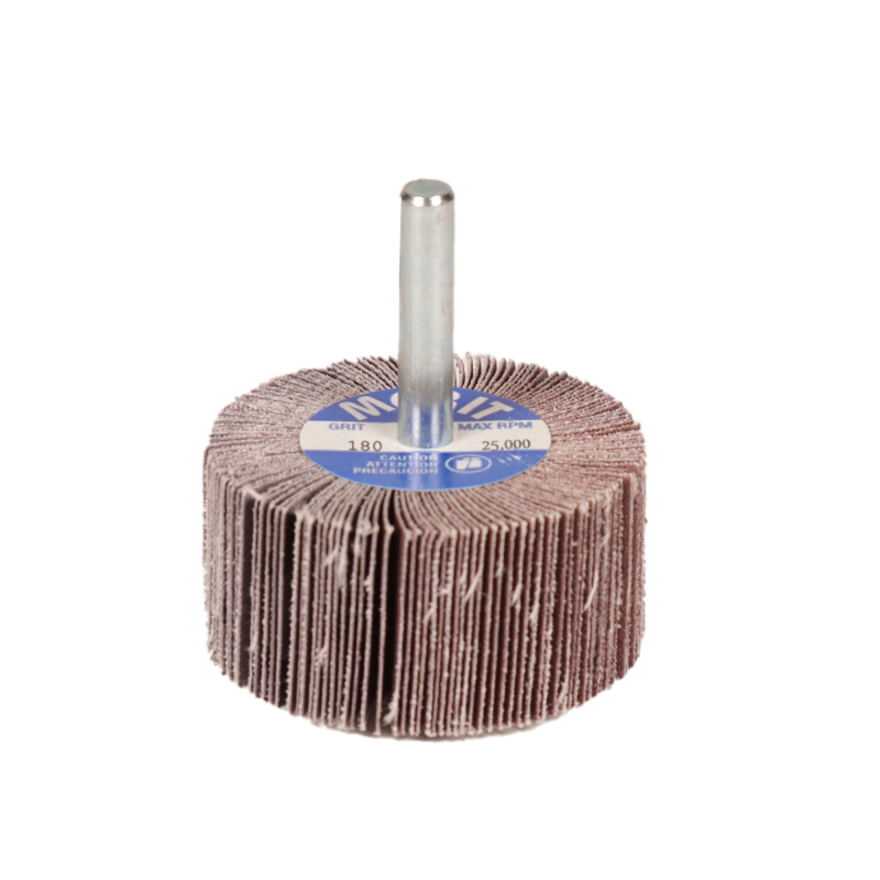 2" (51 mm) Dia. x 1" (25 mm) W x 1/4" (6 mm) Shaft 180 Grit A/O DynaCut Flap Wheel