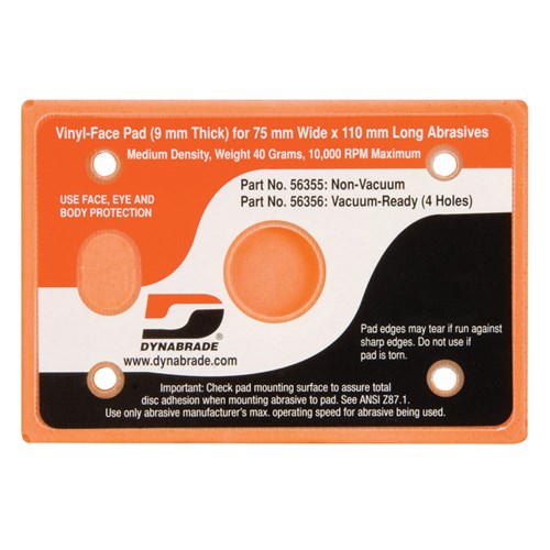 3" (76 mm) x 4-1/4" (108 mm) Non-Vacuum Dynabug II Pad, Vinyl-Face