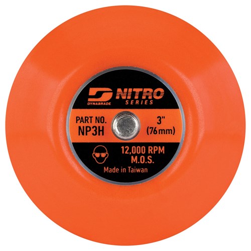 3" (76 mm) Dia. Nitro Series Non-Vacuum Disc Pad