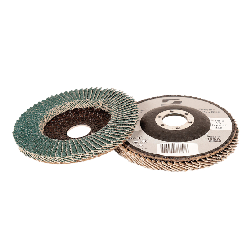 4-1/2" (114 mm) Dia. x 7/8" CH 40 Grit Z/A Type 27 DynaCut Flap Disc W/Fiberglass